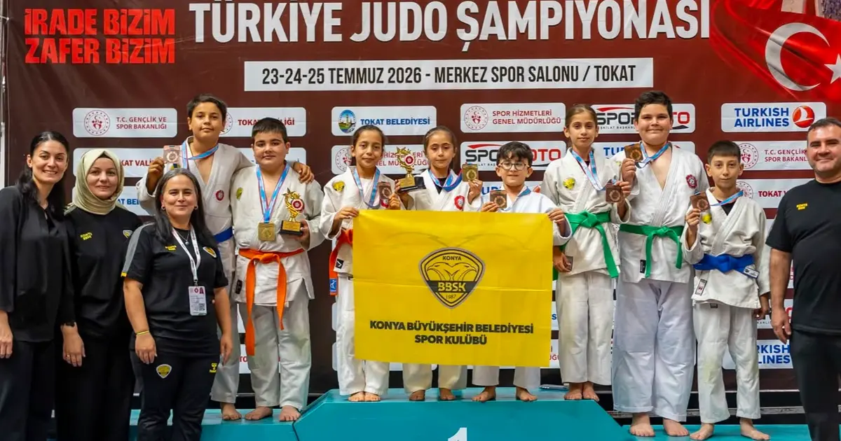 Minik judoculardan 8 madalya