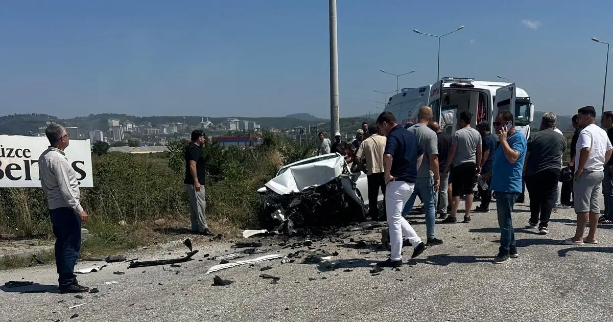 Düzce Kuzey Çevre Yolu’nda kaza: 1 yaralı