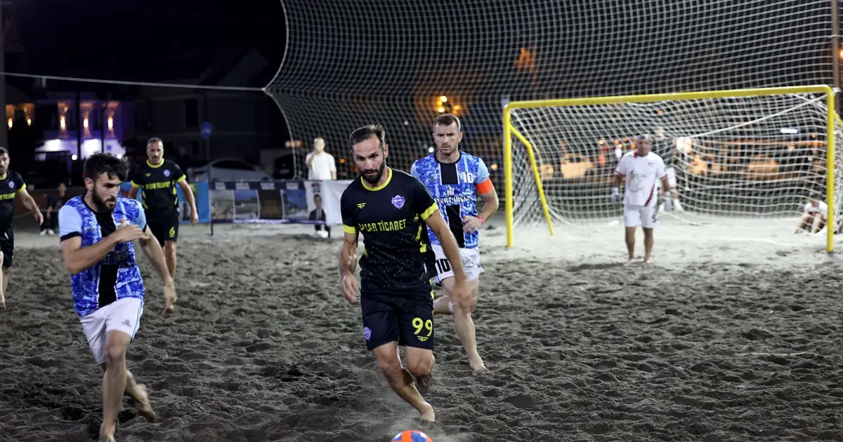 Sakarya Kocaali Sahili’nde futbol şöleni