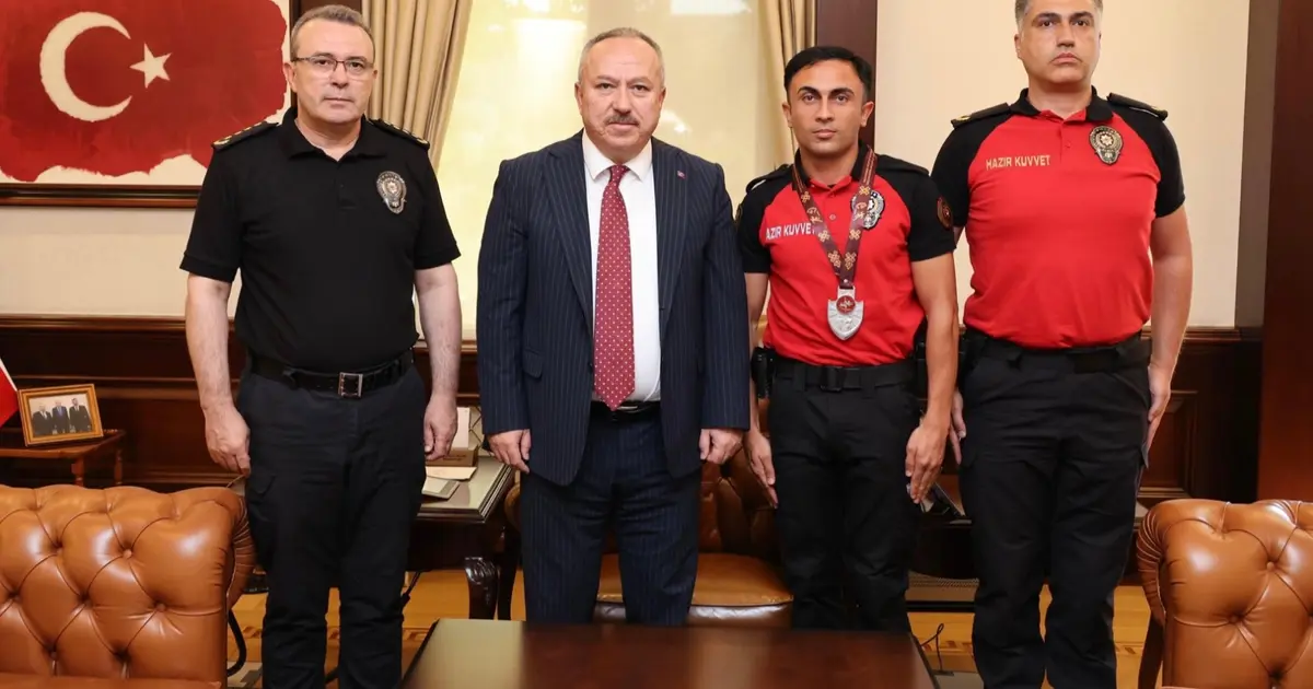 Türkiye ikincisi polis memurundan Genel Müdür Fidan’a ziyaret