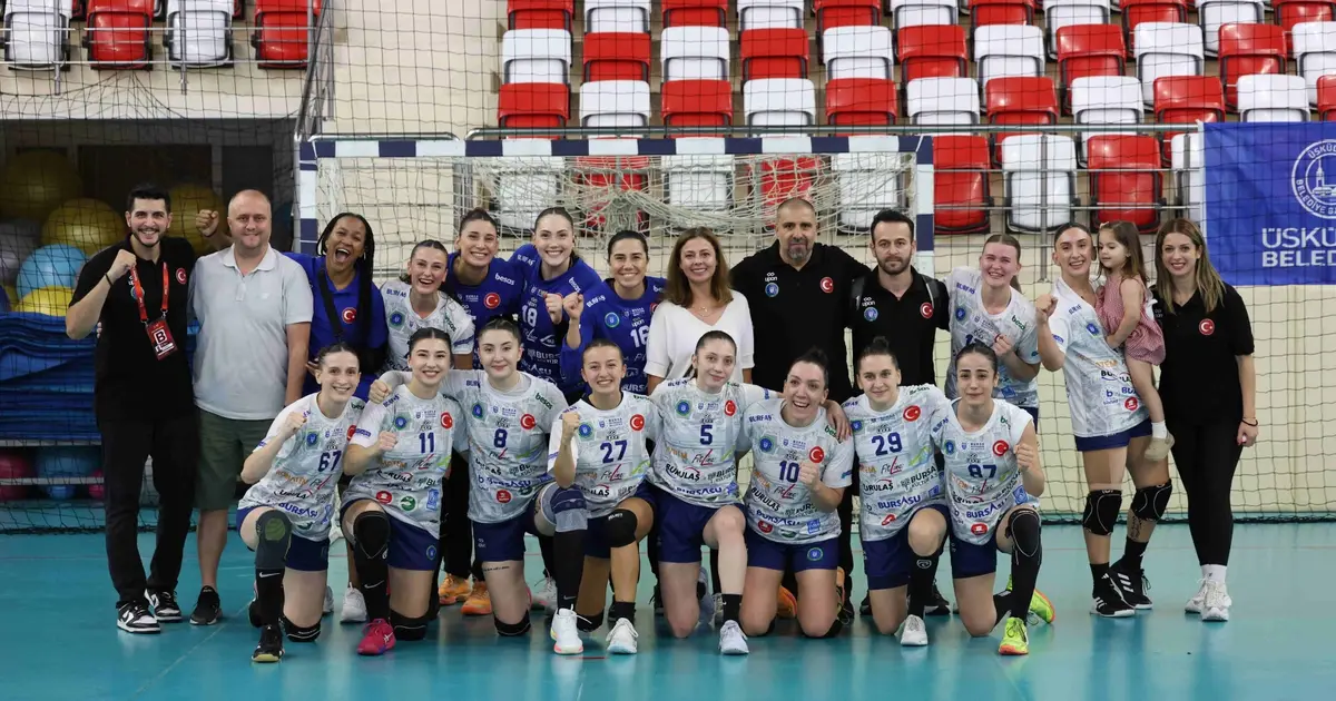 Bursalı kadın hentbolculardan bir galibiyet daha