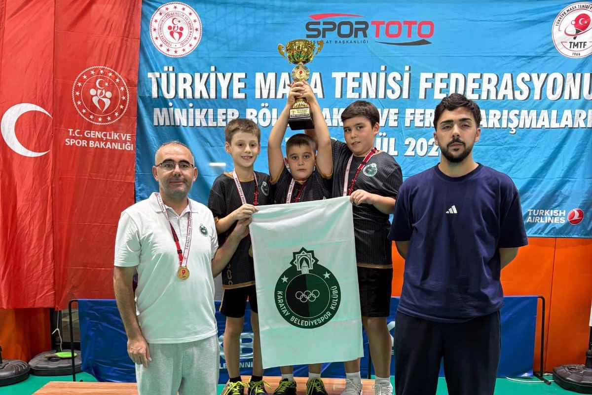Konya Karataylı minik raketler Muğla’da şampiyon oldu
