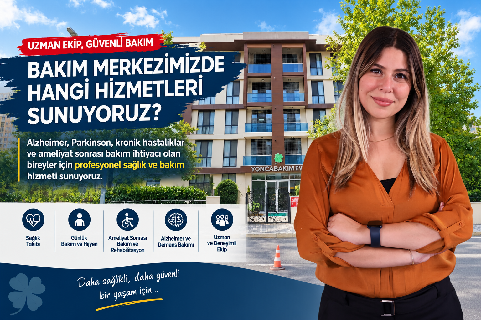 Bakım merkezinde Alzheimer ve kronik hastalığı bulunan bireylere kapsamlı sağlık hizmeti