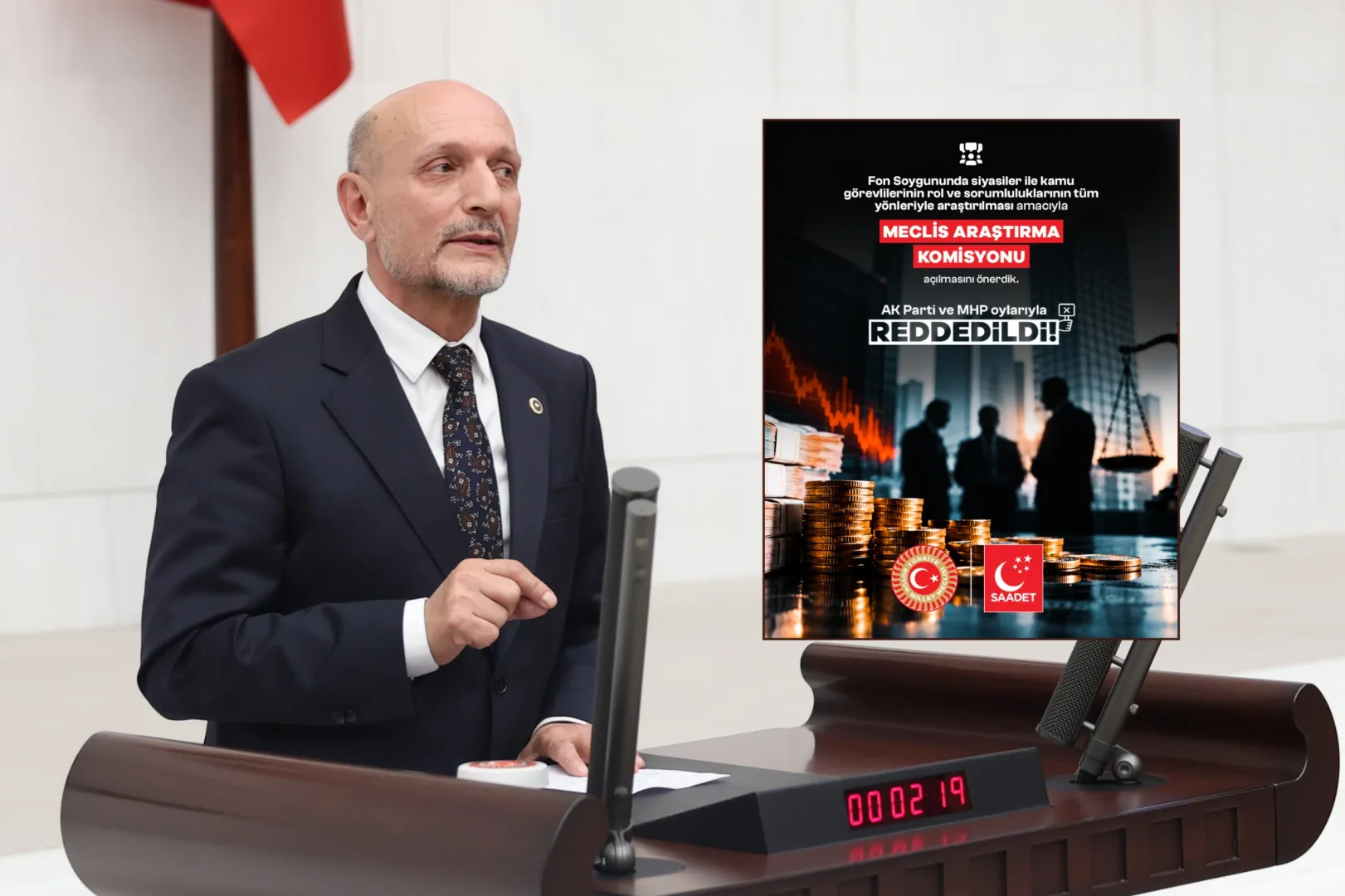 Fon krizi için Yeni Yol’un ‘Araştırma Komisyonu’ önergesi reddedildi